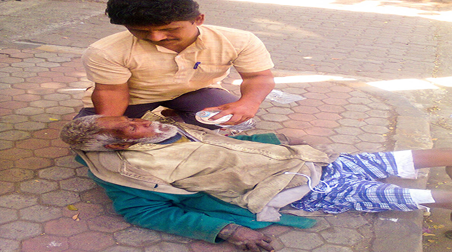 Helping the elderly and needy